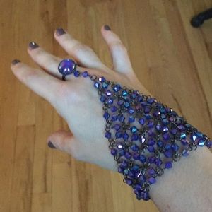 Purple slave bracelet